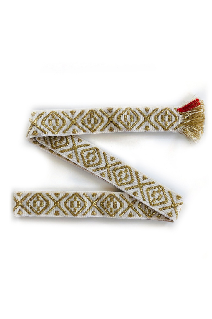 BANDS OF LA | WOVEN BELT | WHITE GOLD - Dutch Hideout