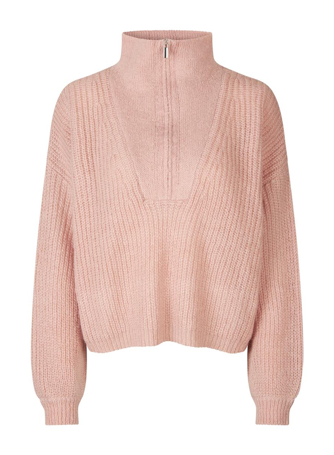 Second Female | Lusia Knit - Cafe Creme (soft pink)